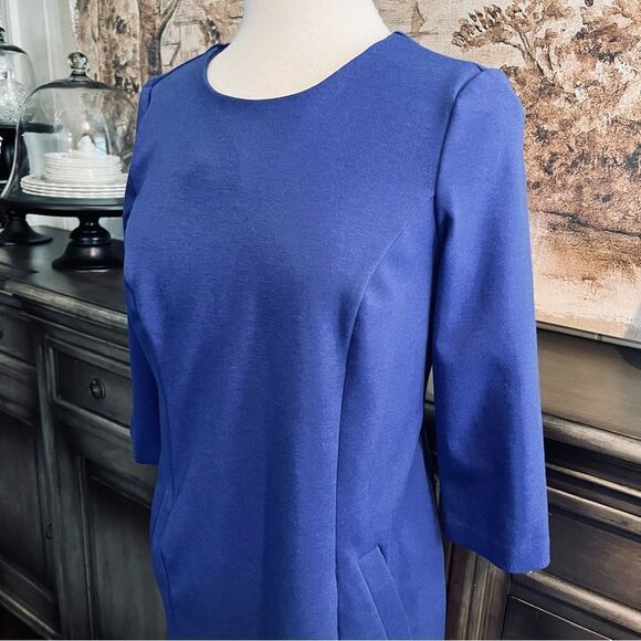 Chico’s Royal Blue MIDI Sheath Dress size 1 (M/8) - Picture 3 of 8